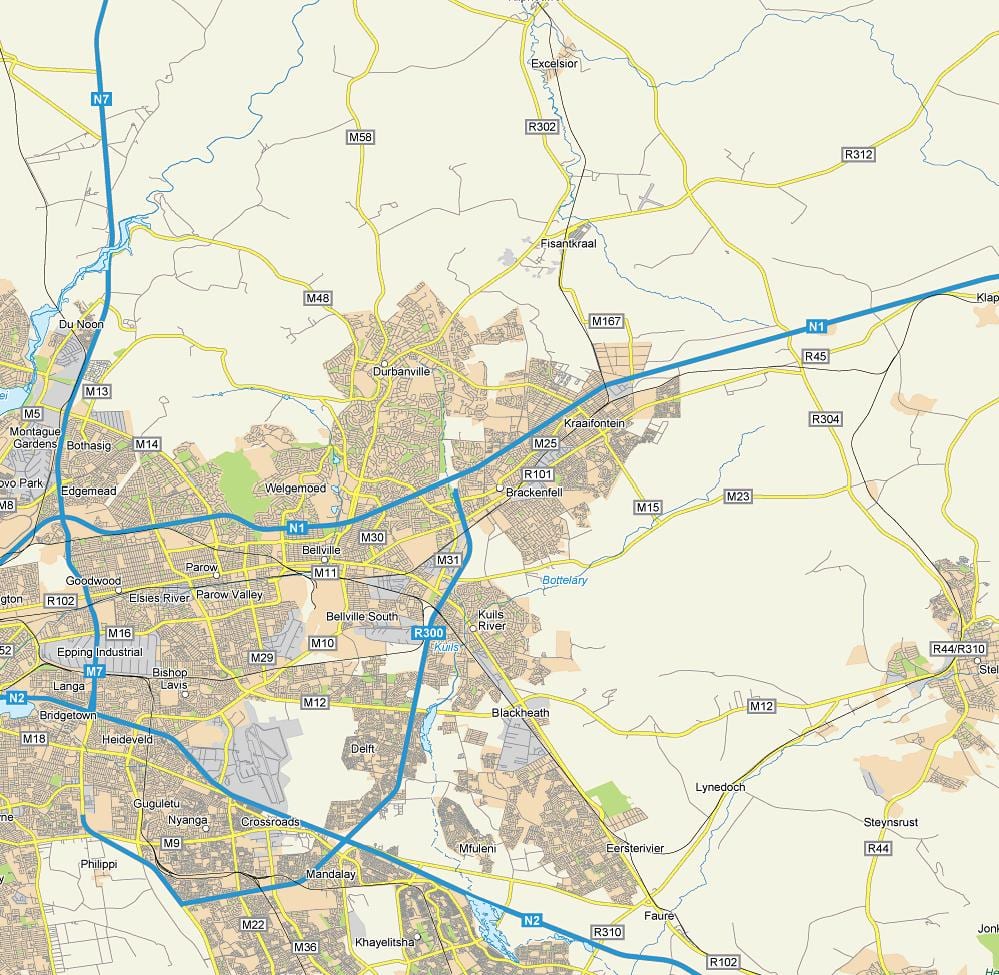 ਨਕਸ਼ਾ ਦੇ brackenfell ਕੇਪ ਟਾਉਨ