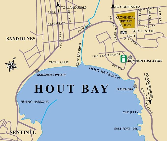 ਨਕਸ਼ਾ ਦੇ hout ਬੇ ਨਕਸ਼ਾ ਕੇਪ ਟਾਉਨ