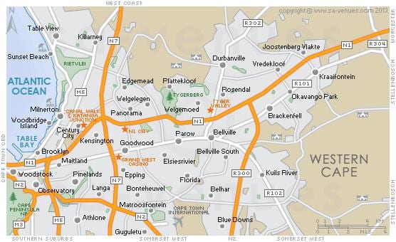 ਨਕਸ਼ਾ ਦੇ plattekloof