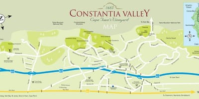 ਨਕਸ਼ਾ ਦੇ constantia ਕੇਪ ਟਾਉਨ