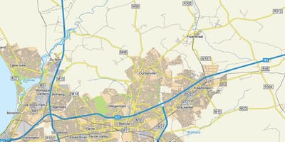 ਨਕਸ਼ਾ ਦੇ durbanville ਉਪਨਗਰ