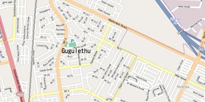 ਨਕਸ਼ਾ ਦੇ gugulethu ਕੇਪ ਟਾਉਨ
