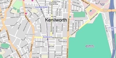ਨਕਸ਼ਾ ਦੇ kenilworth ਕੇਪ ਟਾਉਨ