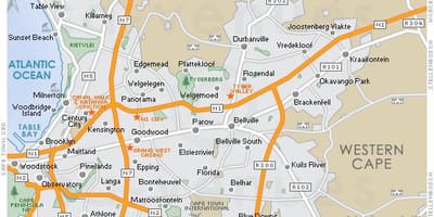 ਨਕਸ਼ਾ ਦੇ plattekloof ਕੇਪ ਟਾਉਨ