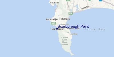 ਨਕਸ਼ਾ ਦੇ scarborough ਕੇਪ ਟਾਉਨ