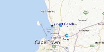 ਨਕਸ਼ਾ ਦੇ sunset beach ਕੇਪ ਟਾਉਨ